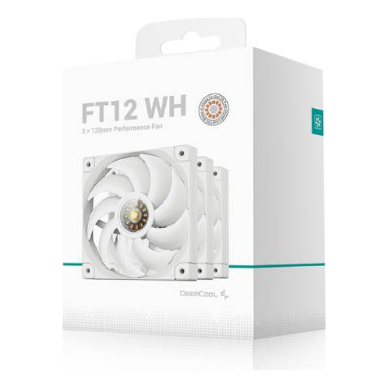 Ventilador DeepCool FT12 120 mm 500-2150 RPM (R-FT12-WHWPN3-G)