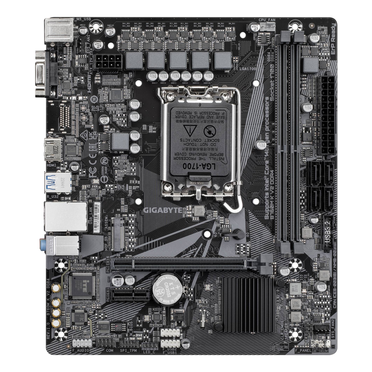 Motherboard Gigabyte B760M K V2 DDR4 Micro-ATX