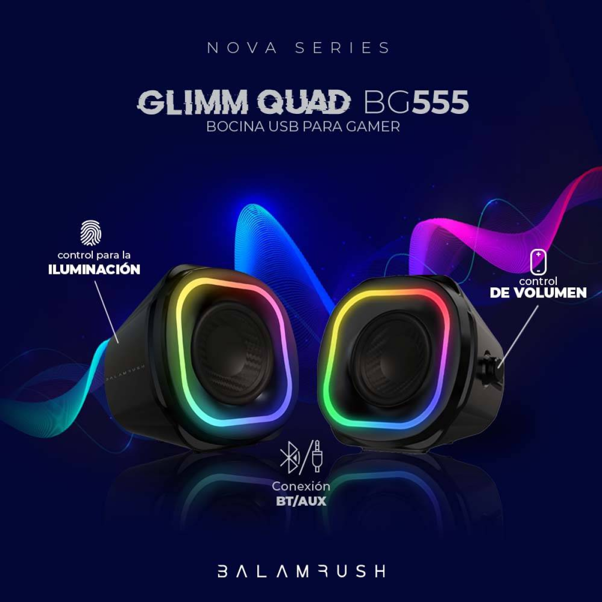 Bocinas Gaming Balam Rush BG555