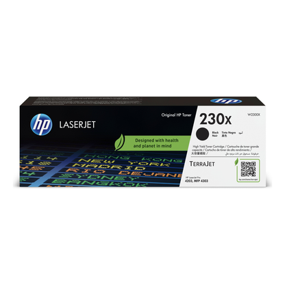 Tóner HP Original 230X Negro – Para LaserJet Pro M404, LaserJet Pro M428, LaserJet Pro M304 (W2300X)
