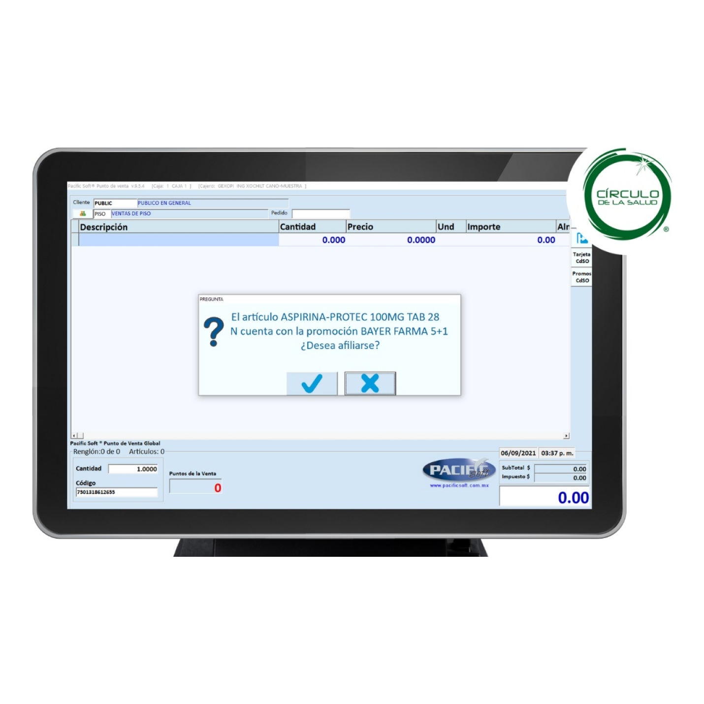 Software PACIFIC SOFT Punto de Venta para Farmacias (PSF030)