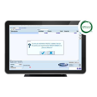Software PACIFIC SOFT Punto de Venta para Farmacias (PSF030)