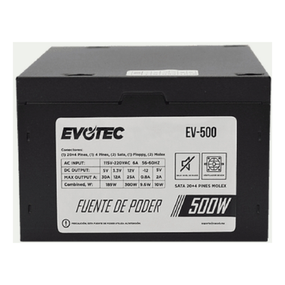 Fuente de Poder EVOTEC EV-500