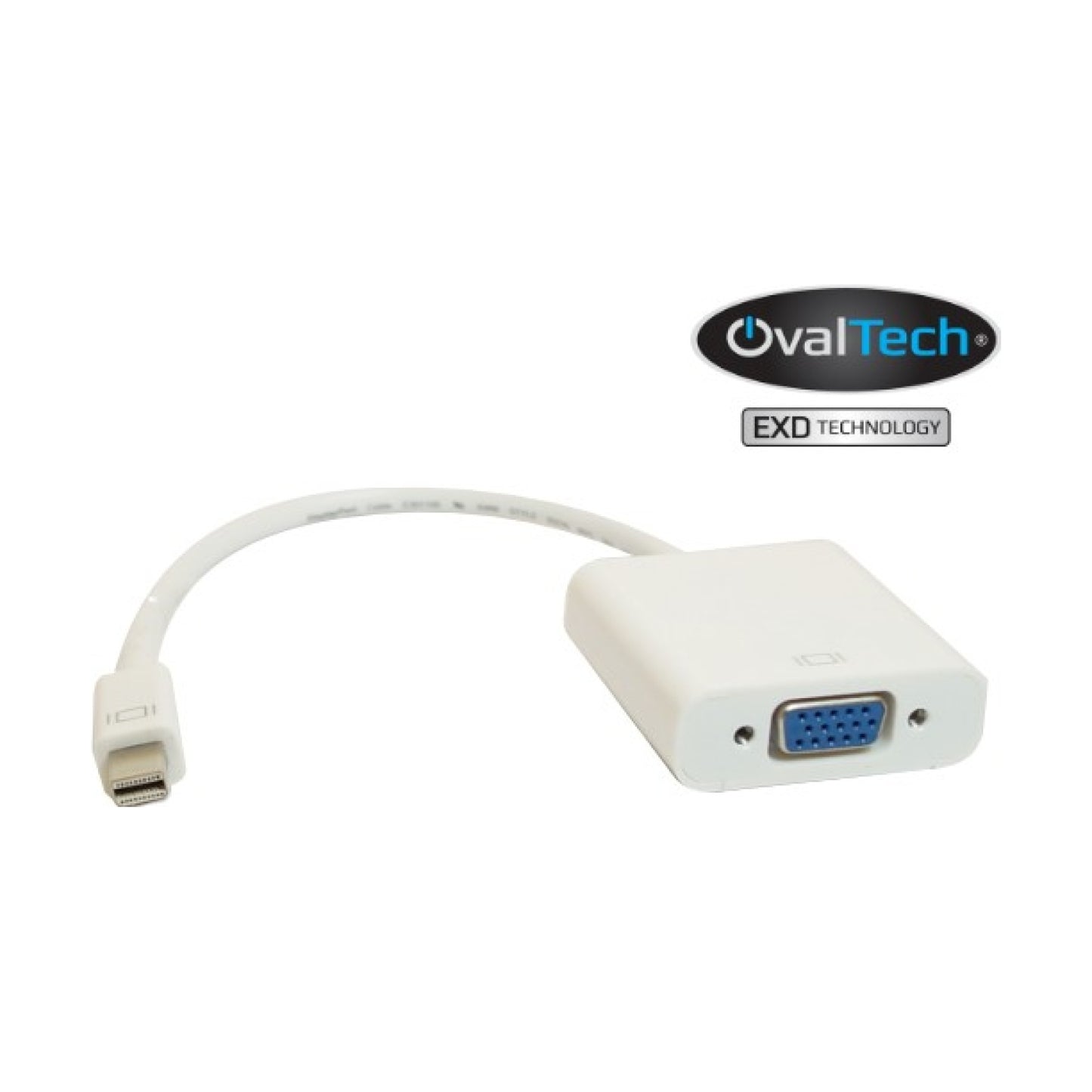 Adaptador Mini DisplayPort  a VGA  OVALTECH OVMDP-VGA