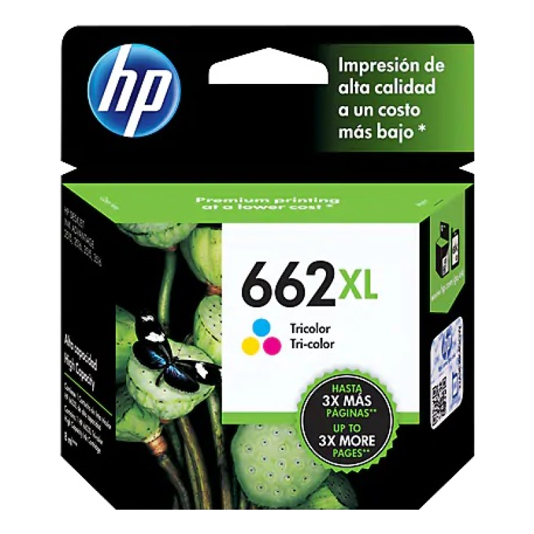 Cartucho de Tinta HP Original 662XL Cian – Para DeskJet 2130, DeskJet 3630, Envy 4520 (CZ106AL)