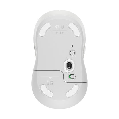 Mouse Logitech M650 Bluetooth óptico 2000 DPI 5 botones Blanco (910-006252)