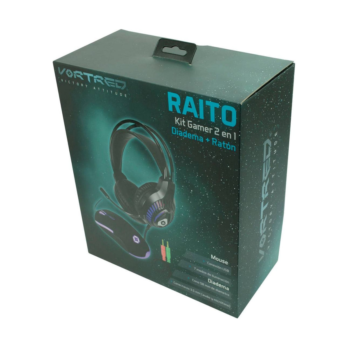 Kit Gaming VORTRED con Diadema y Mouse (V-930648)