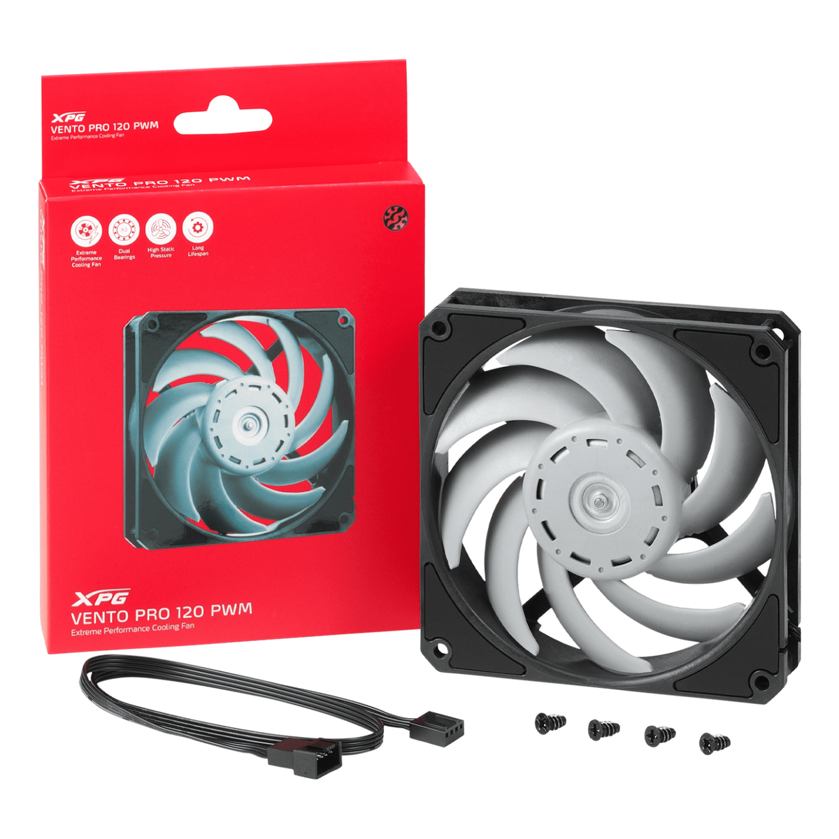 Ventilador XPG Vento Pro 120 mm (VENTOPRO120PWM-BKCWW)