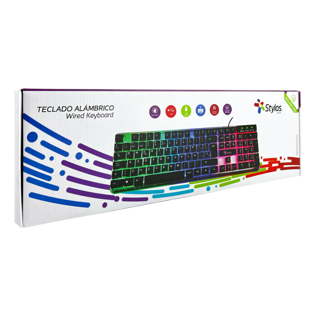 Teclado Stylos STTEALLED1T