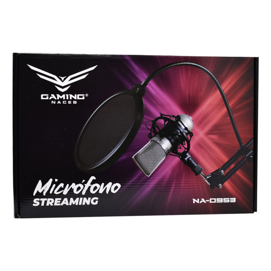 Micrófono Streaming Ajustable Shield Naceb Technology NA-0953