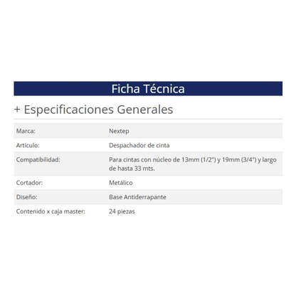 Despachador de cinta  Nextep NE-150C