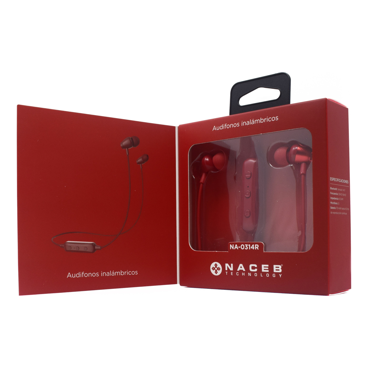 Audífono Bluetooth Naceb Technology NA-0314R