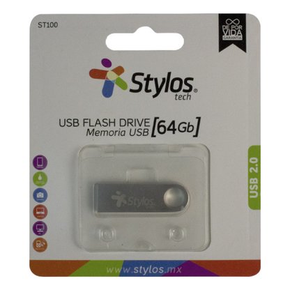 Memoria USB 64 GB Stylos STMUSB4B
