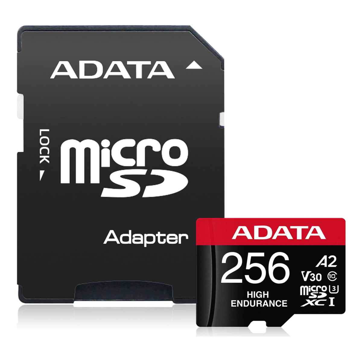 Tarjeta de Memoria microSDXC ADATA High Endurance 256 GB UHS-I U3 (AUSDX256GUI3V30SHA2-RA1)