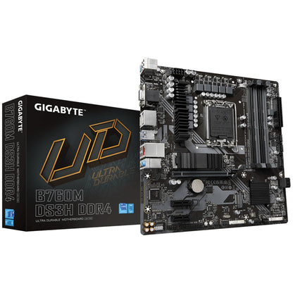 Motherboard Gigabyte B760M DS3H DDR4, Intel B760, Socket LGA 1700, Micro-ATX