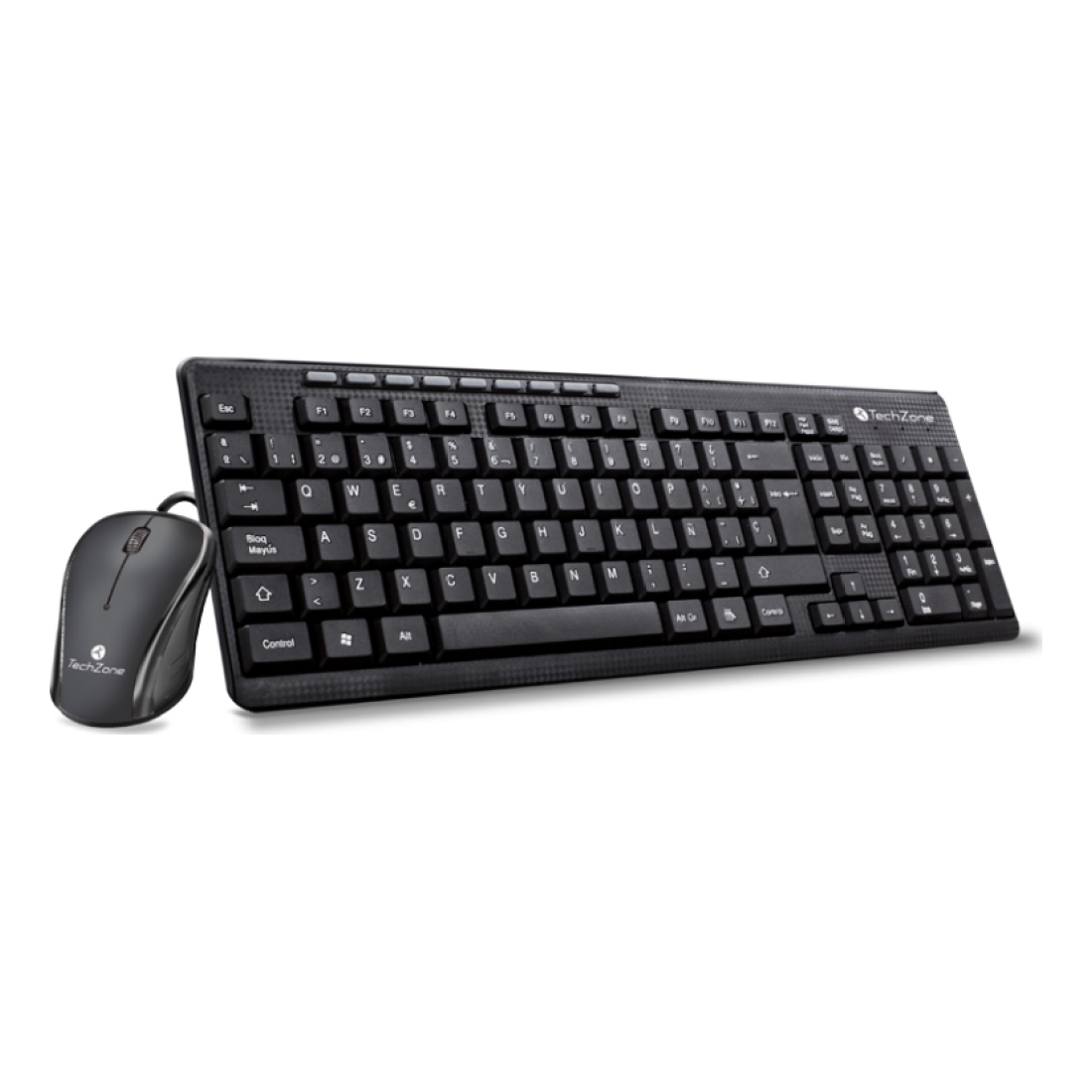 Kit de teclado y mouse TECHZONE TZ19COMB01-LA
