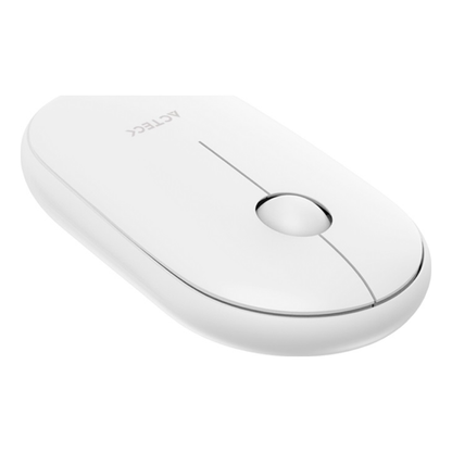 Mouse ACTECK EDGE MI460 inalámbrico 2.4 GHz óptico 1500 DPI 2 botones silencioso Blanco (AC-934114)