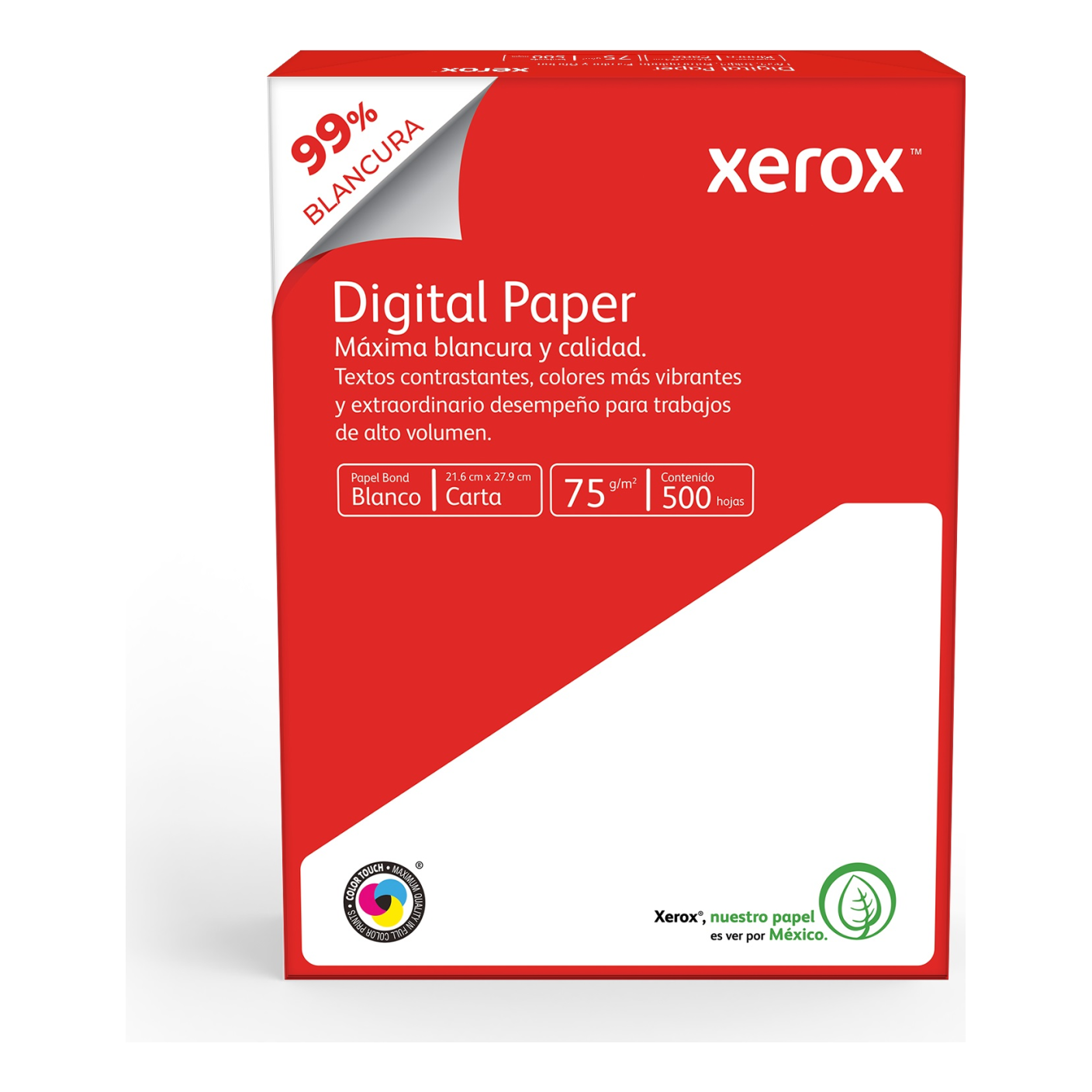 Papel Bond Digital Paper Carta XEROX Rojo