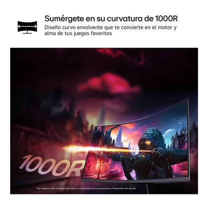 Monitores Curvos LG 27GS60QC