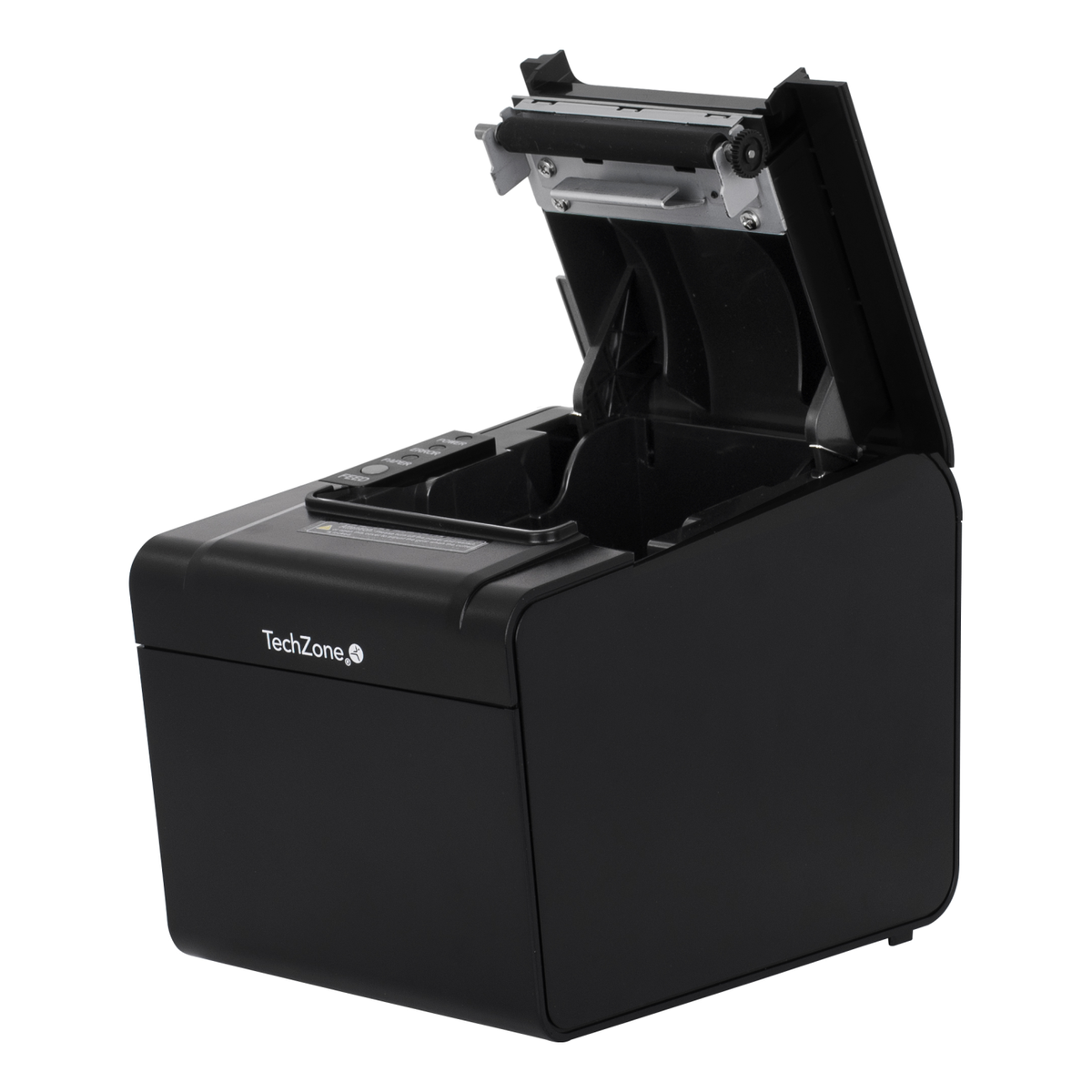Impresora POS Térmica TECHZONE TZBE102 de 250 mm/s y 203 DPI con USB, Serial, RJ45 y RJ11