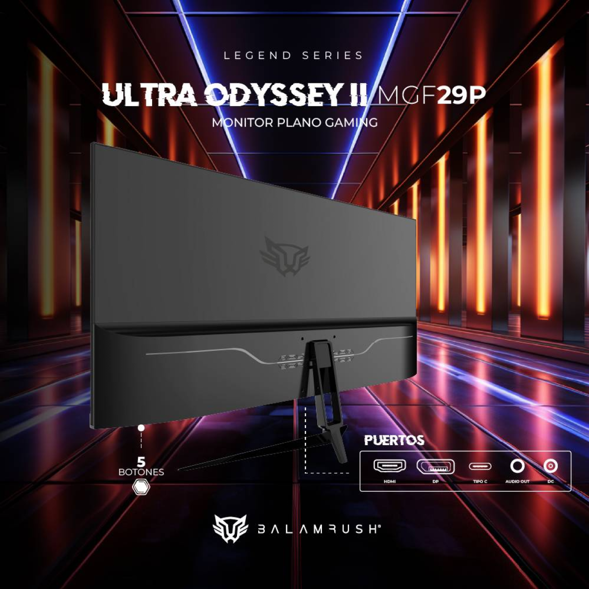 Monitor Gaming Balam Rush MGF29P