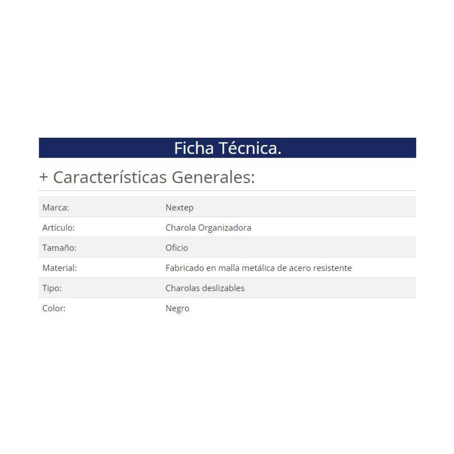 Charola Nextep NE-162