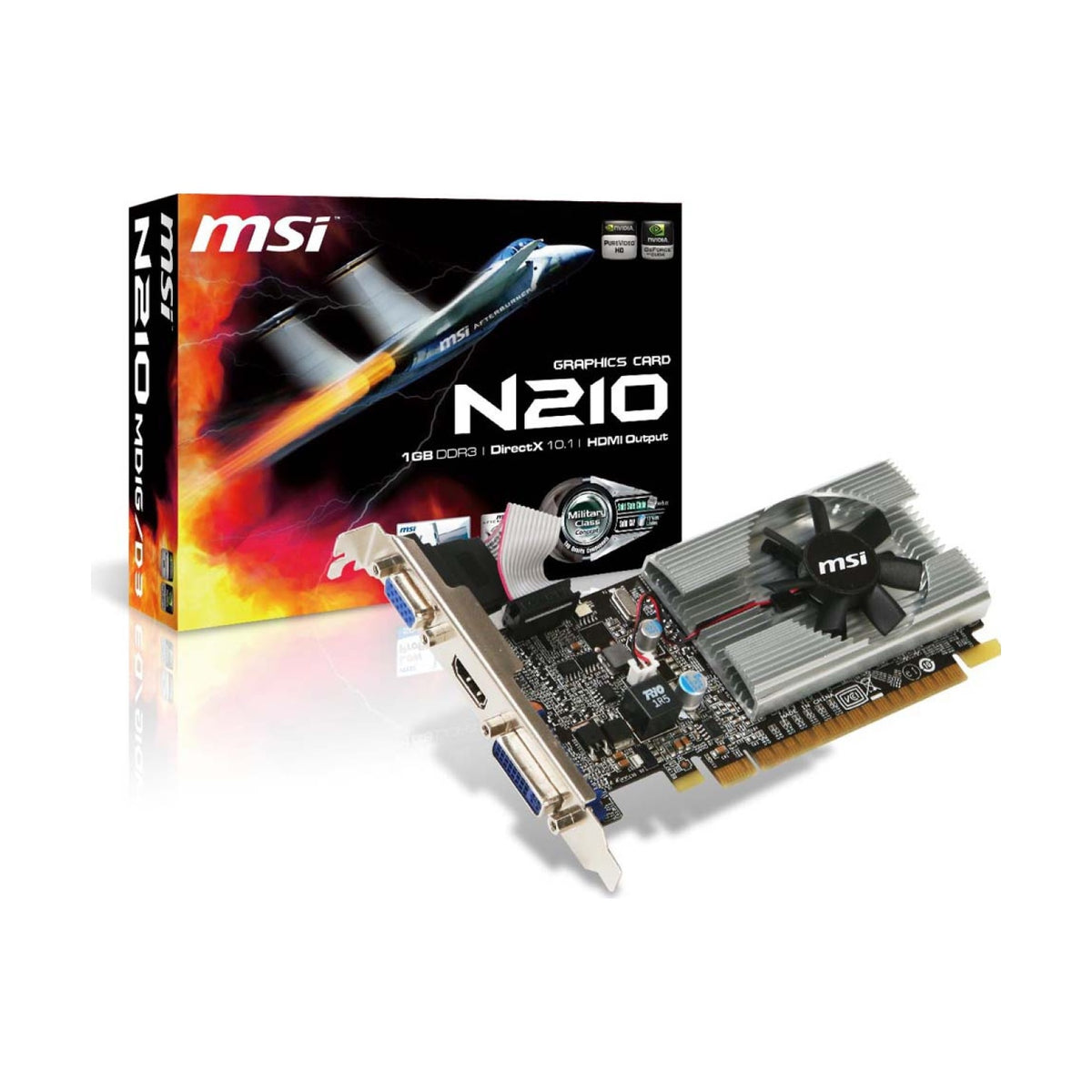Tarjeta de Video MSI N210-MD1G/D3 GDDR3