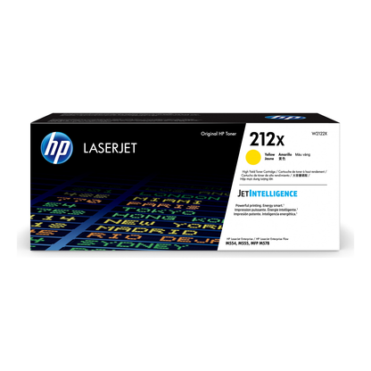 Tóner HP Original 212X Amarillo – Para LaserJet Pro M404, LaserJet Pro M428, LaserJet Pro M304 (W2122X)