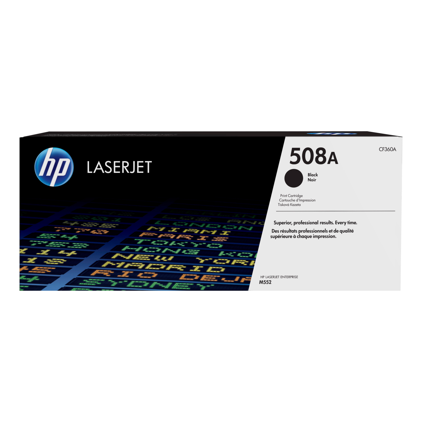 Tóner HP Original 508A Negro – Para LaserJet M552, Color LaserJet M553, LaserJet M577 (CF360A)