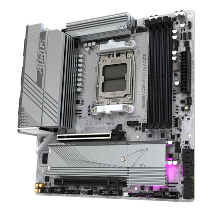 Motherboard Gigabyte B650M A ELITE AX ICE Socket AM5 Micro-ATX DDR5 Wi-Fi 6E