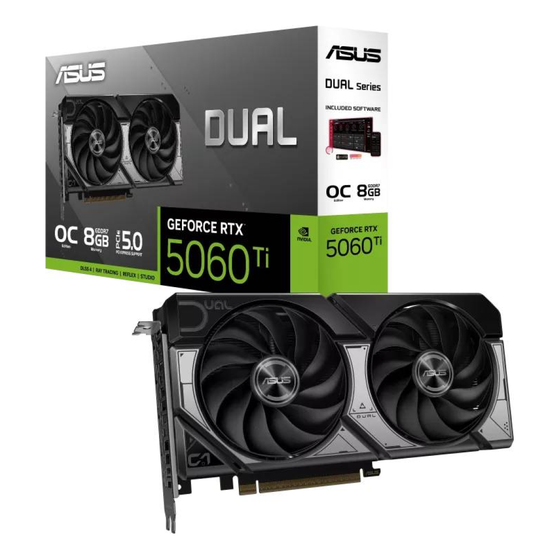 Tarjetas de Video ASUS DUAL-RTX5060TI-O8G
