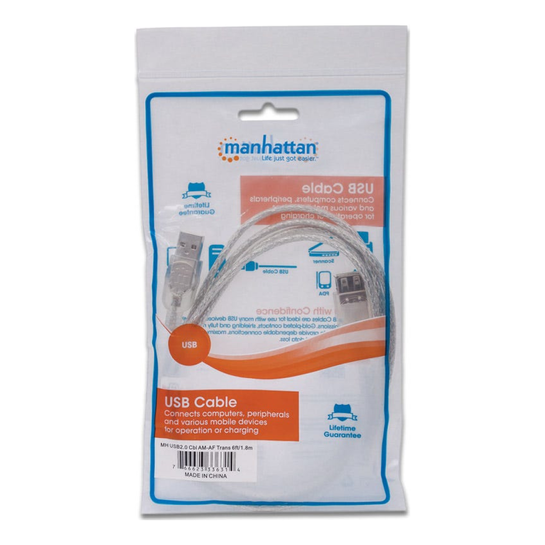 Cable USB MANHATTAN 336314
