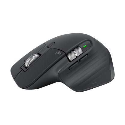 Mouse Logitech MX MASTER 3S Bluetooth/2.4 GHz óptico 8000 DPI 7 botones silencioso Grafito (910-006561)