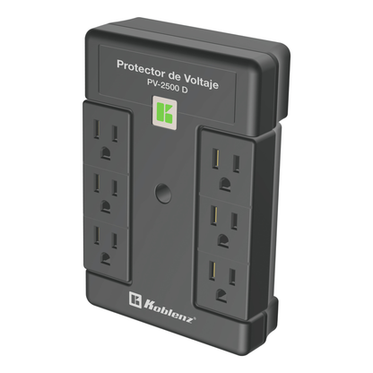 Protector de voltaje, 2500 VA /2000 W, 6 cont KOBLENZ PV-2500 D