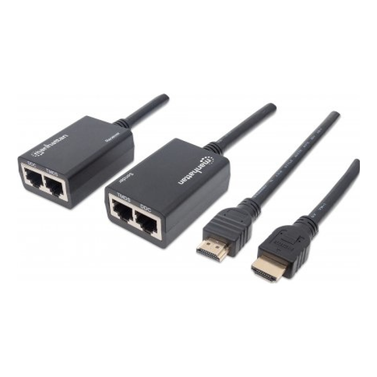 Extensor HDMI MANHATTAN por Cat5e/Cat6 (207386)