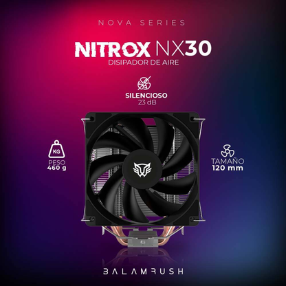 Disipador Balam Rush Nitrox NX30, 1400 RPM, 55 CFM (BR-937900)