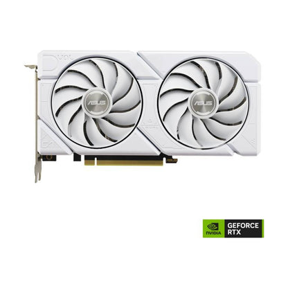 Tarjeta de Video ASUS DUAL-RTX4070-O12G-EVO-WHITE 12 GB GDDR6X 2 Ventiladores (90YV0J17-M0AA00)