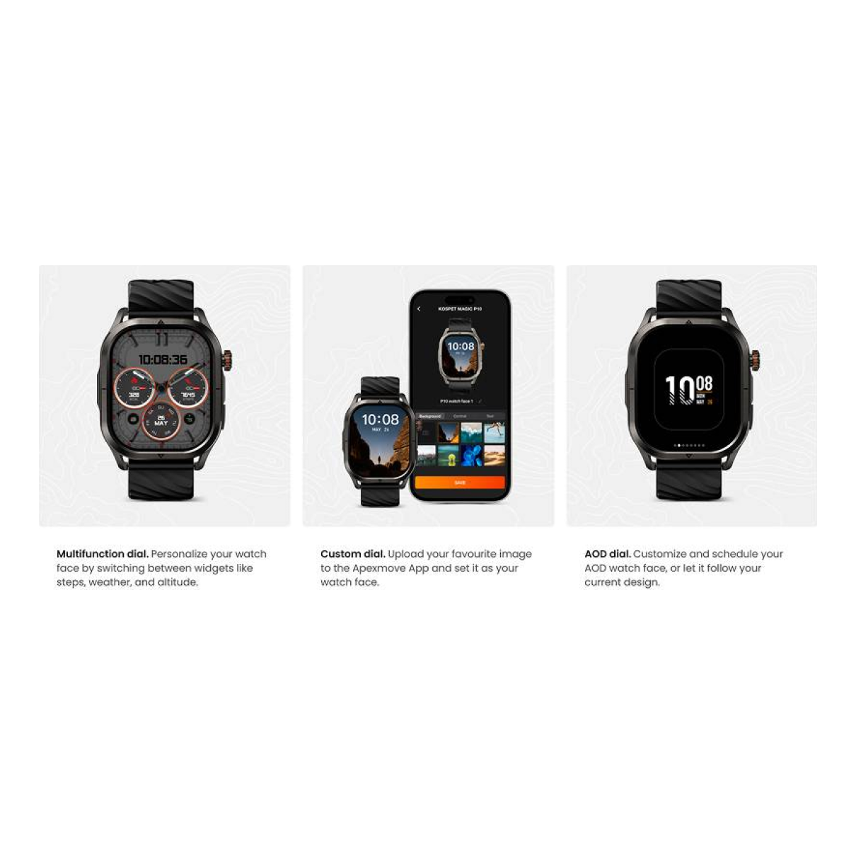 Smartwatch KOSPET KOSPET MAGIC P10 tmko-010