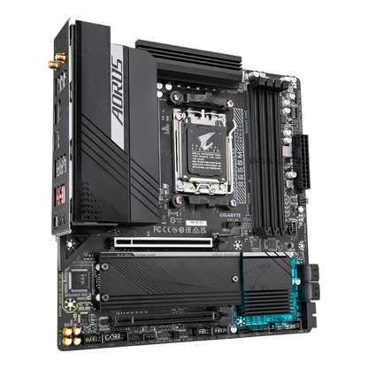 Motherboard Gaming Gigabyte B650M AORUS ELITE AX Socket AM5 Micro-ATX DDR5 Wi-Fi 6E