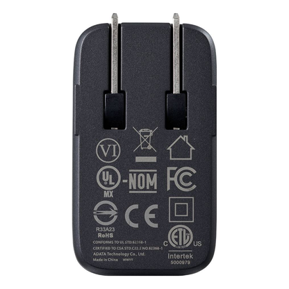 Cargador de pared ADATA CHARGERU-0653-QCPDBK