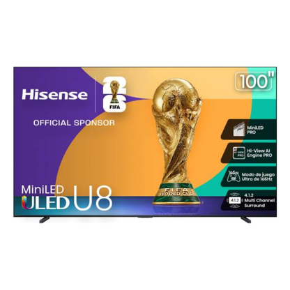 Televisiones Hisense 100U8K