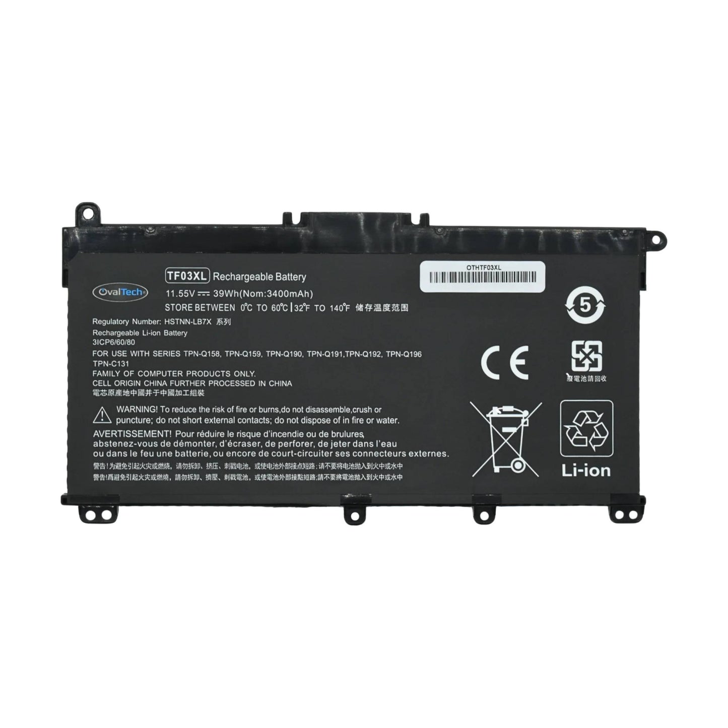 Bateria OVALTECH OTHTF03XL