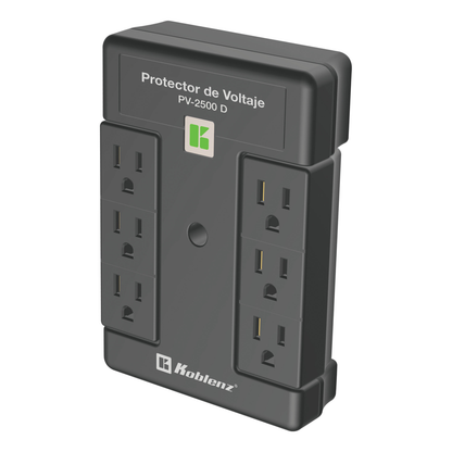 Protector de voltaje, 2500 VA /2000 W, 6 cont KOBLENZ PV-2500 D