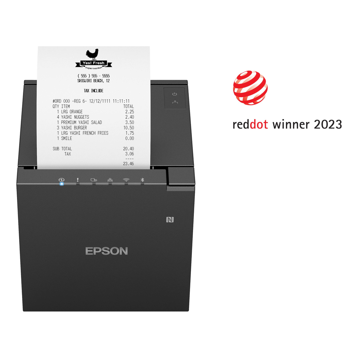 Impresora POS Térmica Epson TM-M30III-052 para Tickets con Wi-Fi y Bluetooth, Negra (C31CK50052)