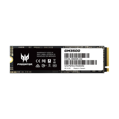 SSD M.2 NVMe Acer GM3500 512 GB PCIe 3.0 hasta 3400 MB/s (BL.9BWWR.101)