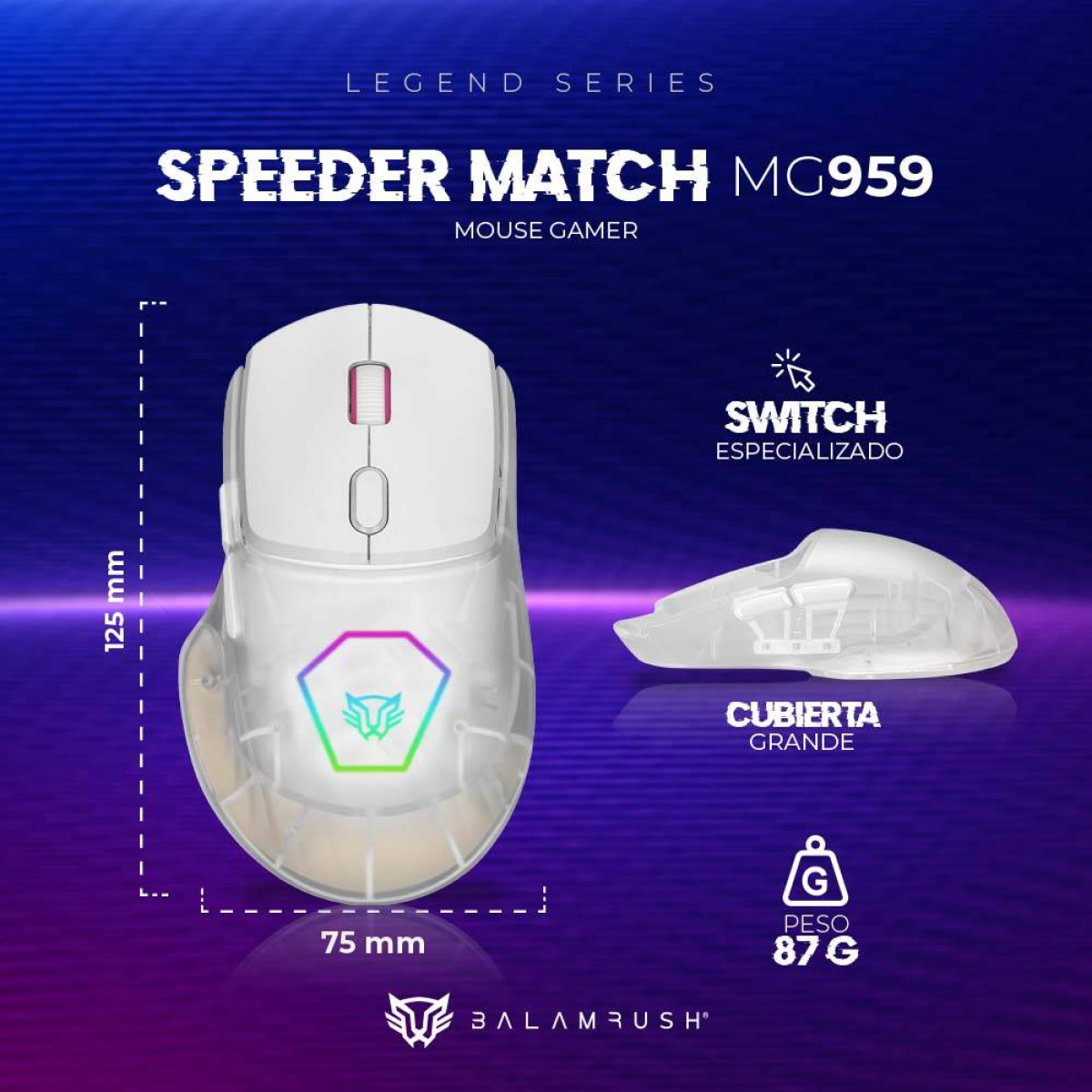 Mouse Gaming Balam Rush MG959