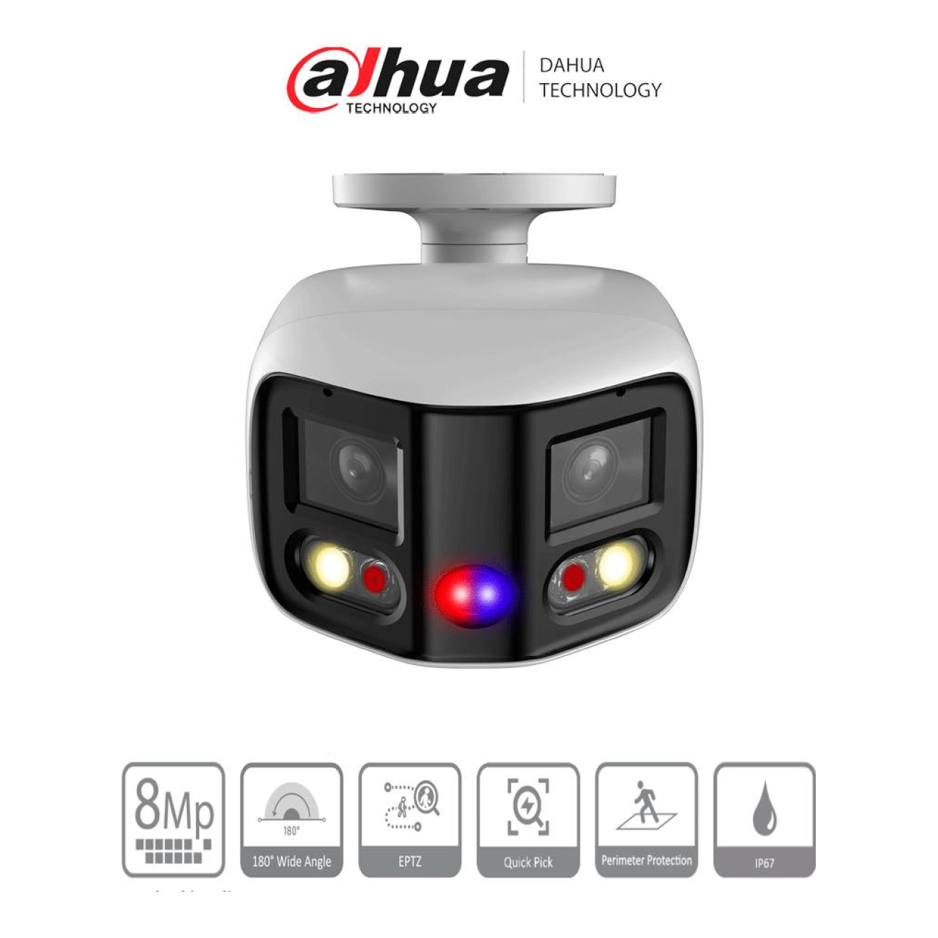 Cámara Domo IP Dahua Technology IPC-PFW3849S-A180-AS-PV