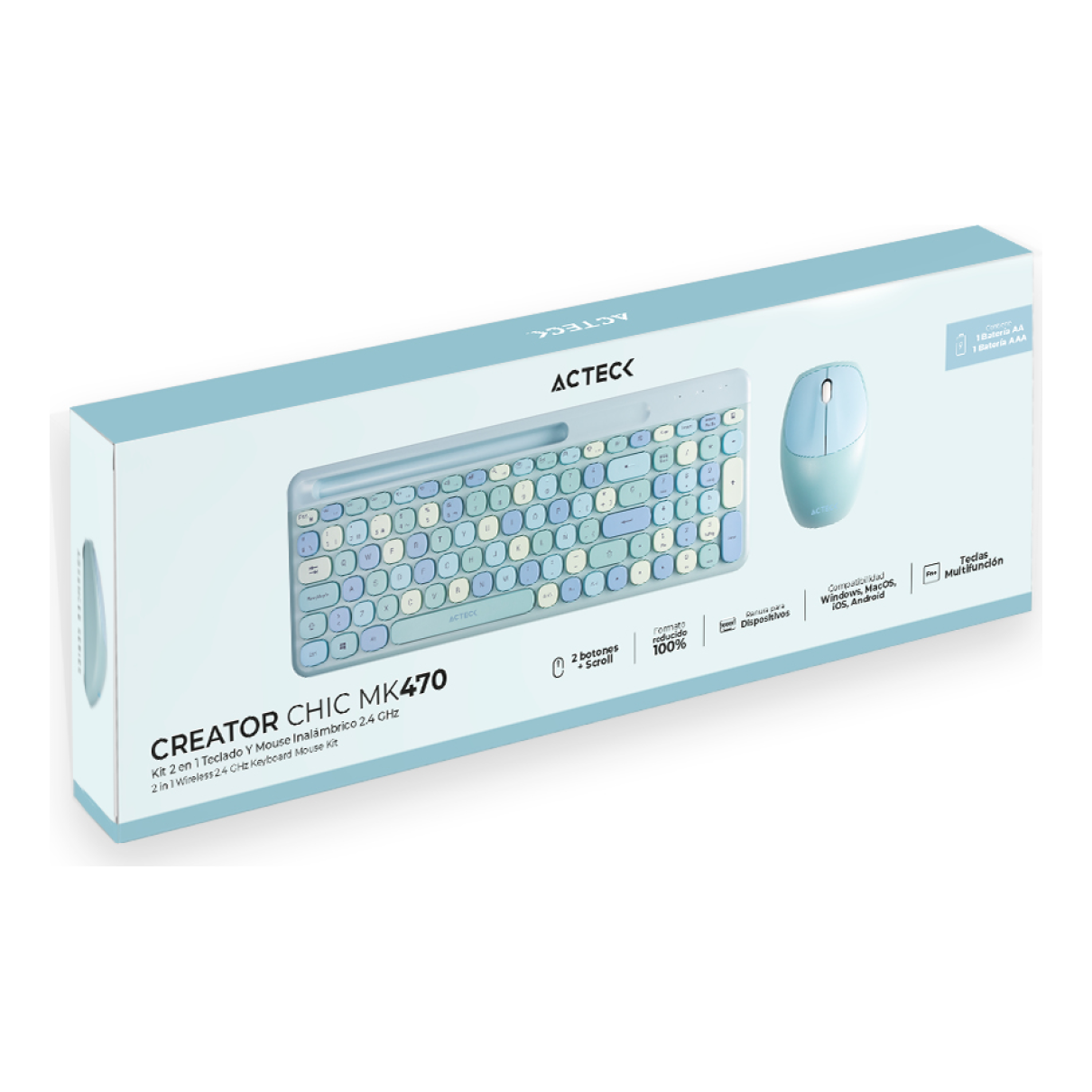 Kit de teclado y mouse ACTECK MK470