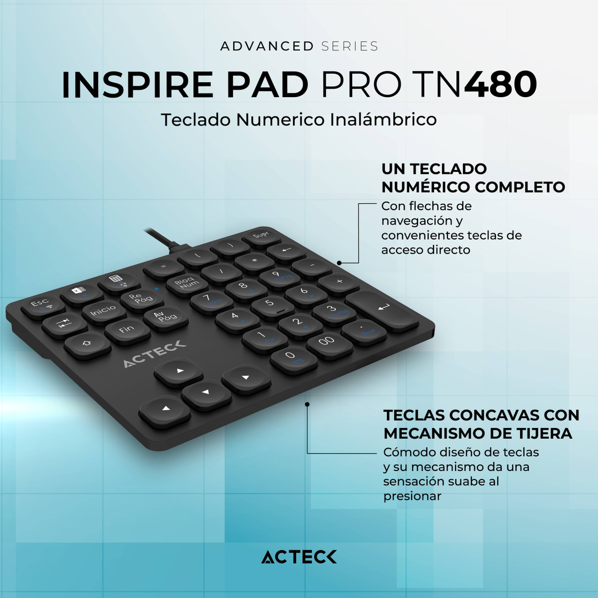 Teclados ACTECK PRO TN480