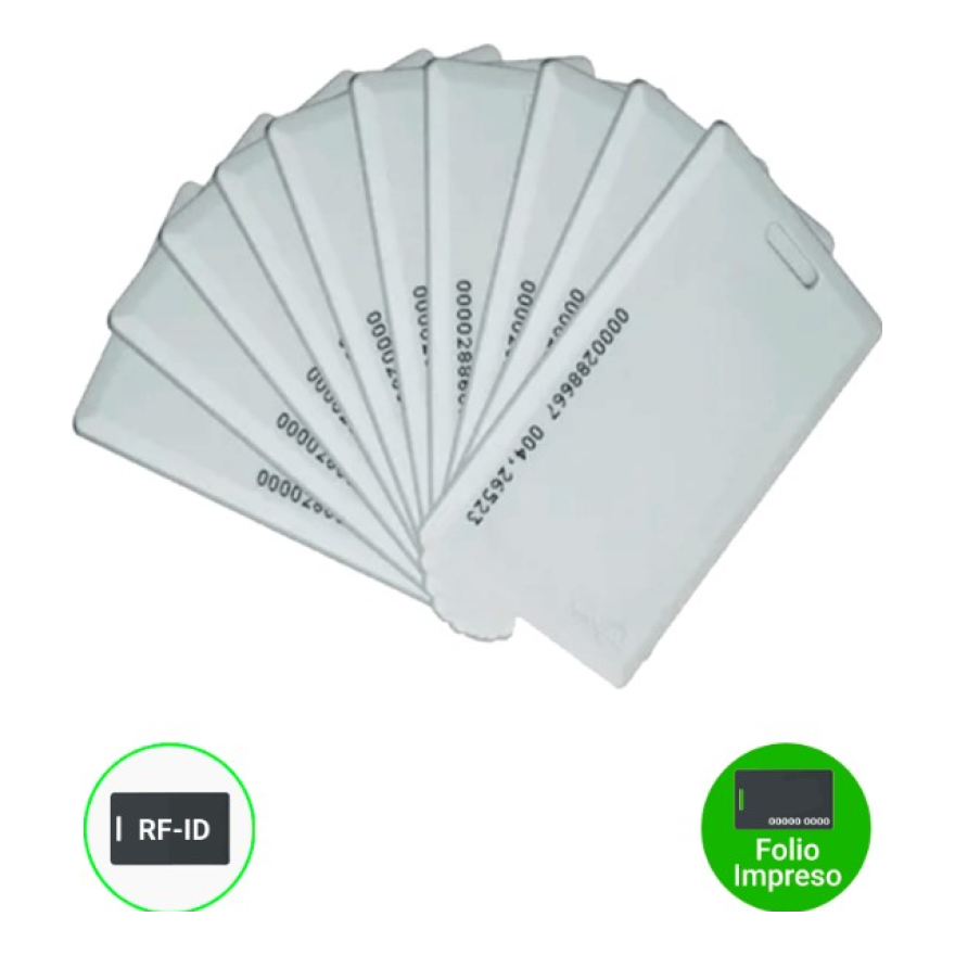 Tarjetas PVC ZK TECO IDCARDKR2K RFID